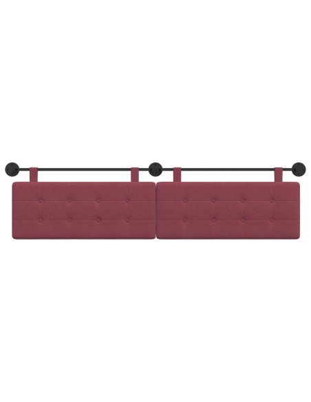 Testata appesa Montaggio a parete Rosso Vino 210 x 55 x 5 cm