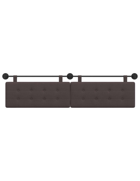 Testata appesa Montaggio a parete Marrone Scuro 210 x 55 x 5 cm