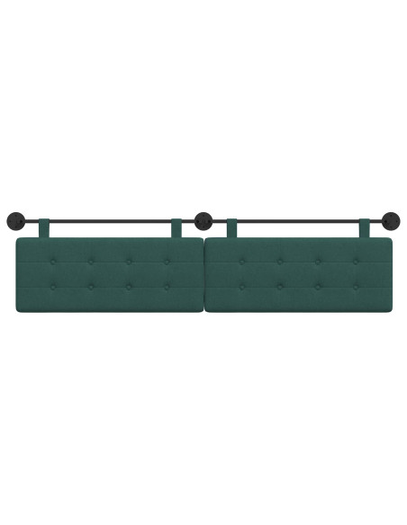 Testata appesa Montaggio a parete Verde Scuro 210 x 55 x 5 cm