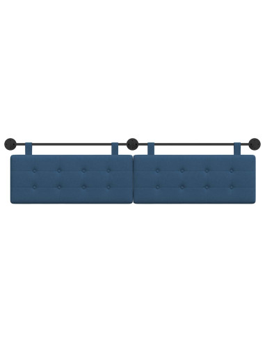 Testata appesa Montaggio a parete Blu 210 x 55 x 5 cm