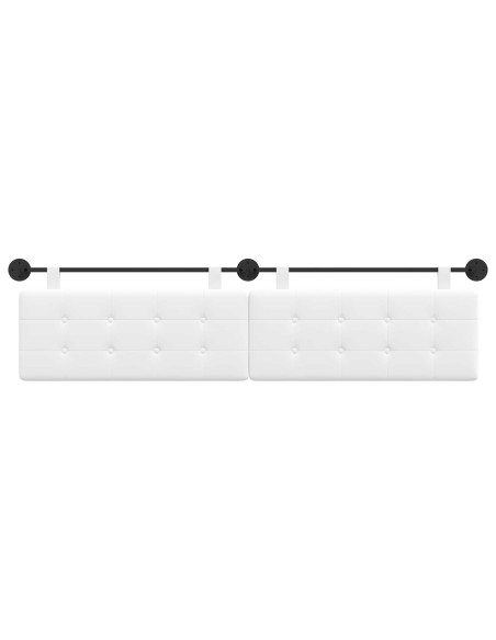 Testata appesa Montaggio a parete Bianco 210 x 55 x 5 cm