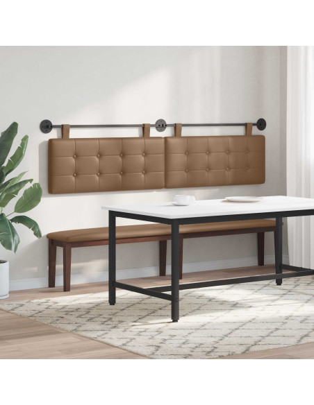 Testata appesa Cappuccino 210 x 55 x 5 cm Pelle Sintetica