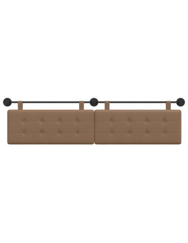 Testata appesa Cappuccino 210 x 55 x 5 cm Pelle Sintetica