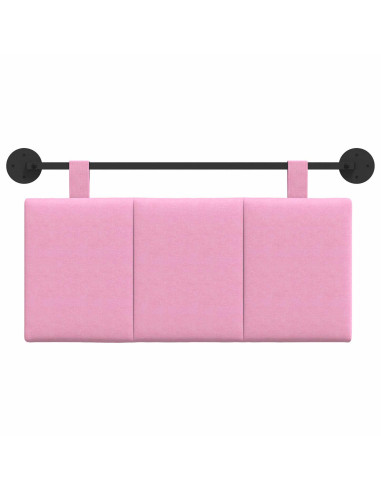 Testata appesa Montaggio a parete Rosa 90 x 55 x 5 cm Tessuto