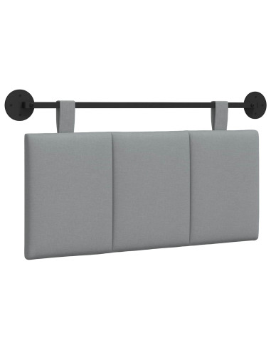 Testata appesa Rigato Grigio chiaro 100 x 55 x 5 cm Tessuto
