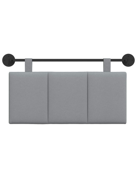 Testata appesa Rigato Grigio chiaro 100 x 55 x 5 cm Tessuto