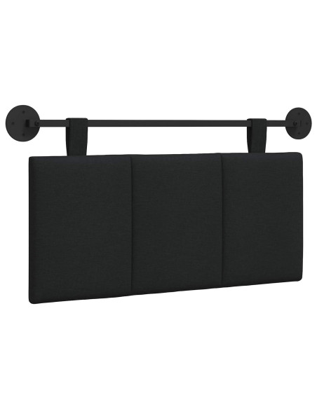 Testata appesa Montaggio a parete Nero 100 x 55 x 5 cm Tessuto