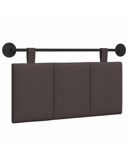 Testata appesa Rigato Marrone Scuro 100 x 55 x 5 cm Tessuto