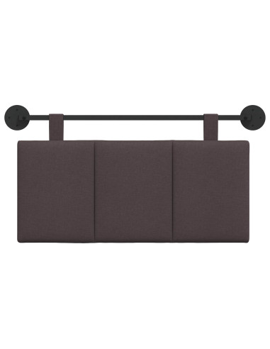 Testata appesa Rigato Marrone Scuro 100 x 55 x 5 cm Tessuto