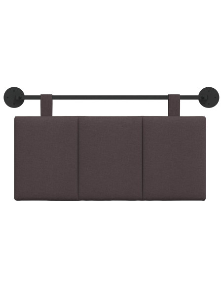 Testata appesa Rigato Marrone Scuro 100 x 55 x 5 cm Tessuto