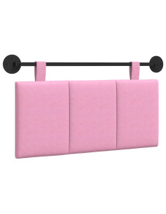 Testata appesa Montaggio a parete Rosa 100 x 55 x 5 cm Tessuto 2