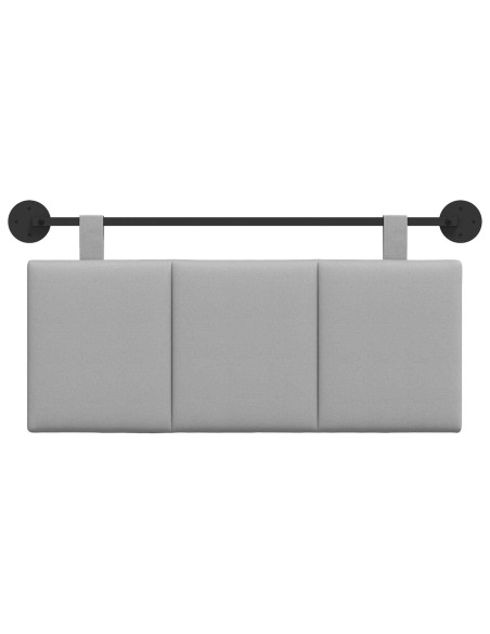 Testata appesa Rigato Grigio Nuvola 110 x 55 x 5 cm Tessuto