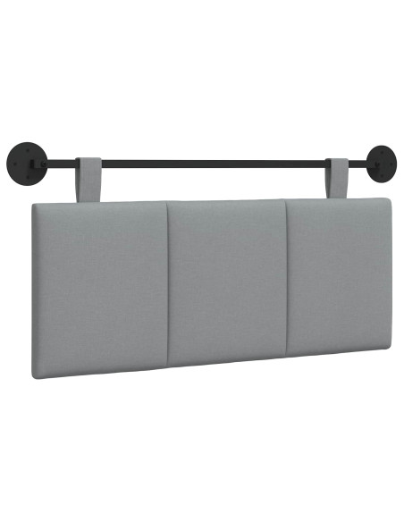 Testata appesa Rigato Grigio chiaro 110 x 55 x 5 cm Tessuto