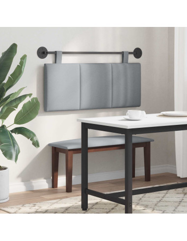 Testata appesa Rigato Grigio chiaro 110 x 55 x 5 cm Tessuto