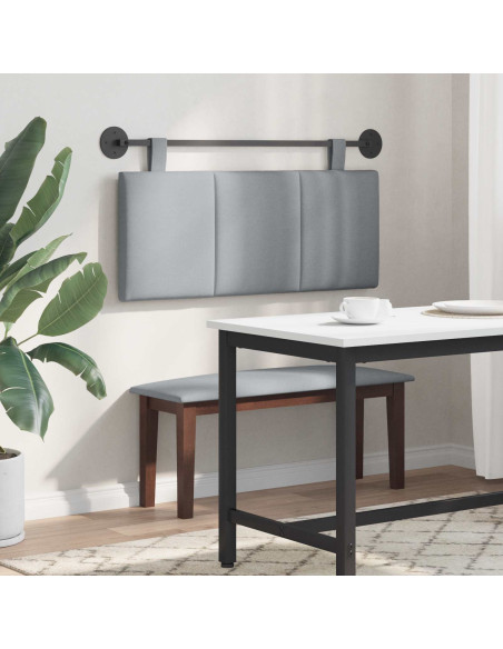 Testata appesa Rigato Grigio chiaro 110 x 55 x 5 cm Tessuto
