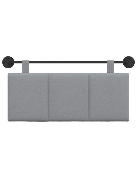 Testata appesa Rigato Grigio chiaro 110 x 55 x 5 cm Tessuto
