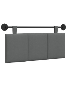 Testata appesa Rigato Grigio scuro 110 x 55 x 5 cm Tessuto 2