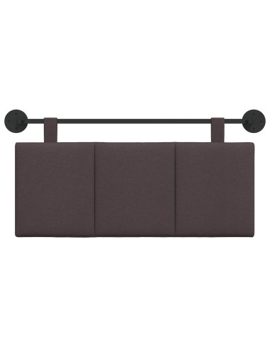 Testata appesa Rigato Marrone Scuro 110 x 55 x 5 cm Tessuto