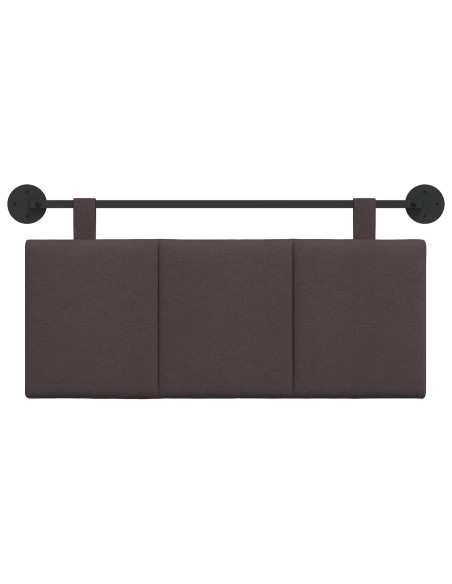 Testata appesa Rigato Marrone Scuro 110 x 55 x 5 cm Tessuto