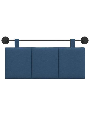 Testata appesa Montaggio a parete Blu 110 x 55 x 5 cm Tessuto