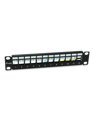 12-PORT KEYSTONE SHIELDED PATCH PAN
