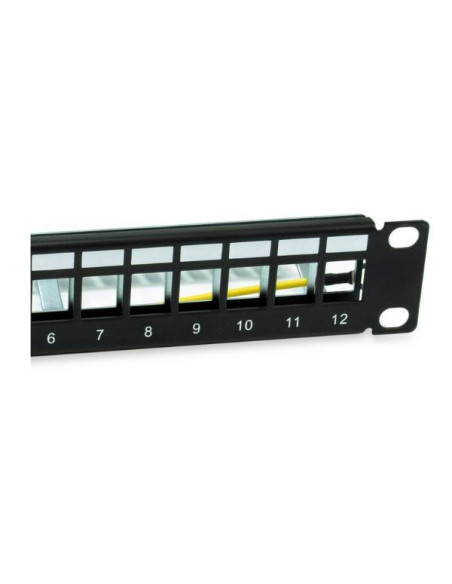 12-PORT KEYSTONE SHIELDED PATCH PAN