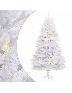 Albero di Natale artificiale Bianco 180 cm PVC e Metallo 2