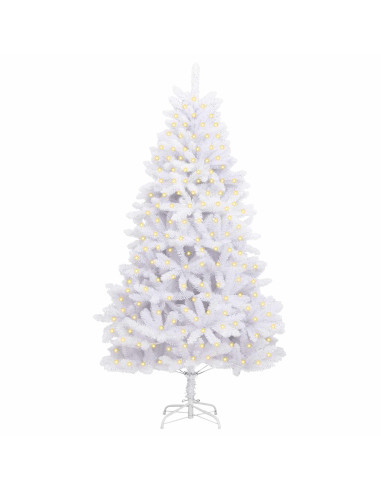 Albero di Natale artificiale Bianco 180 cm PVC e Metallo