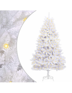 Albero di Natale artificiale Bianco 210 cm PVC e Metallo 2