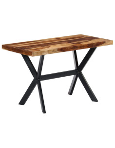 Tavolo da Pranzo 120x60x75 cm in Legno Massello di Acacia 2