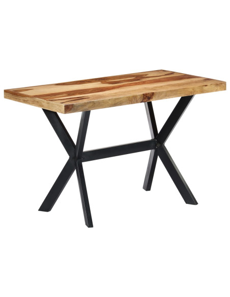 Tavolo da Pranzo 120x60x75 cm in Legno Massello di Acacia