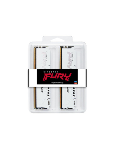 Kingston Technology FURY Beast 32GB 6000MT/s DDR5 CL30 DIMM (Kit of 2) White EXPO