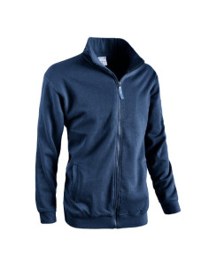 FELPA FULL ZIP JUMP BLU NAVY-L 2