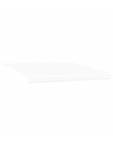 Tenda Retrattile Bianco 400 × 300 cm Poliestere e Alluminio
