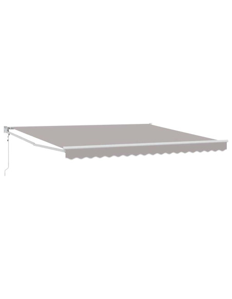 Tenda Retrattile Grigio chiaro 400 × 300 cm Tessuto
