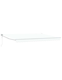 Tenda da Sole Bianco 450 x 300 x 165 cm Poliestere e Metallo 2