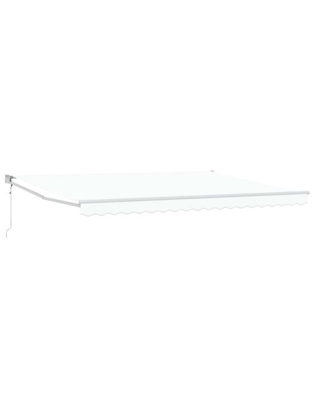 Tenda da Sole Bianco 450 x 300 x 165 cm Poliestere e Metallo