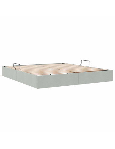 Telaio del Letto Ottomano con Ripostiglio Velluto