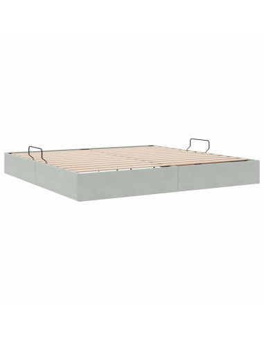 Telaio del Letto Ottomano con Ripostiglio Velluto