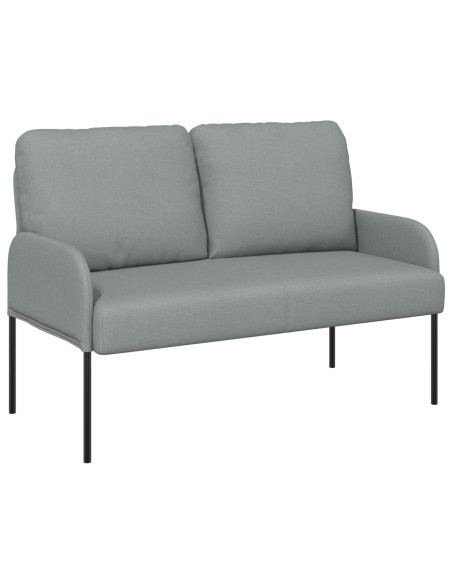 Set divani con cuscino 3 pcs Grigio chiaro 115 x 56 x 80 cm