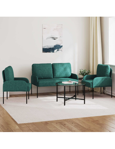 Set divani 3 pcs Verde Scuro 115 x 56 x 80 cm Legno compensato