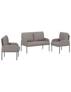 Set divani 3 pcs Talpa 115 x 56 x 80 cm Legno compensato 2