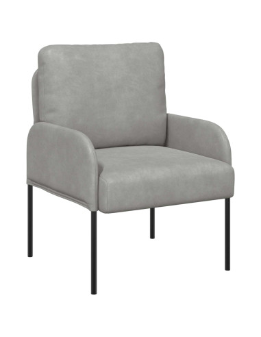 Set divani con cuscino 3 pcs Grigio chiaro 115 x 56 x 80 cm