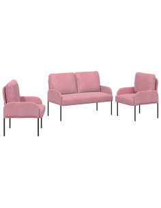 Set divani 3 pcs Rosa 115 x 56 x 80 cm Legno compensato 2