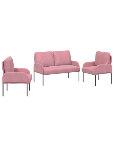 Set divani 3 pcs Rosa 115 x 56 x 80 cm Legno compensato
