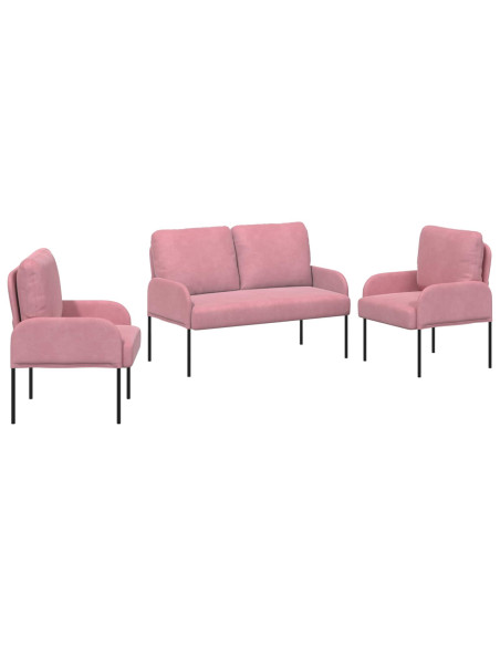 Set divani 3 pcs Rosa 115 x 56 x 80 cm Legno compensato