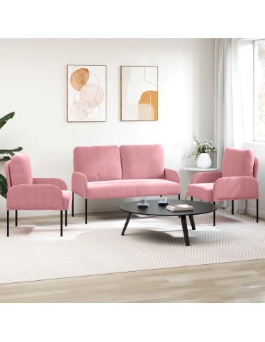 Set divani 3 pcs Rosa 115 x 56 x 80 cm Legno compensato