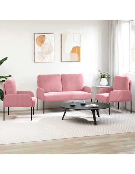 Set divani 3 pcs Rosa 115 x 56 x 80 cm Legno compensato