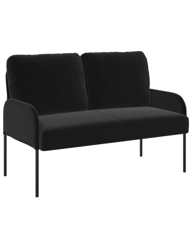 Set divani 3 pcs Nero 115 x 56 x 80 cm Legno compensato
