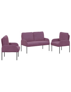 Set divani 3 pcs Viola 115 x 56 x 80 cm Legno compensato 2